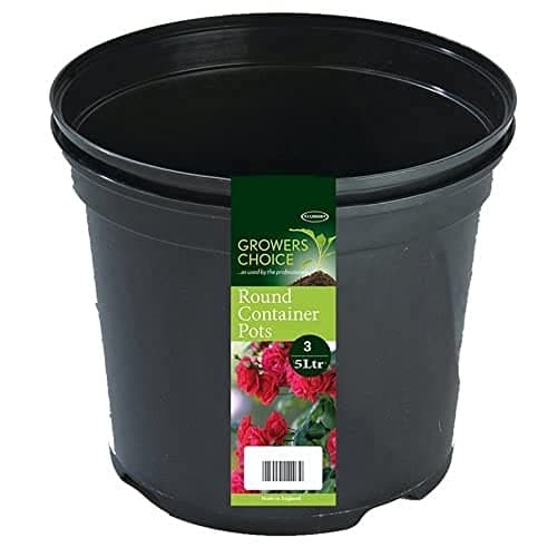 Image of Tildenet 5 Litre N200 Round Container Pot (Pack of 3), Black