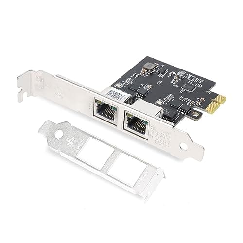 Image of 2.5GBase-T PCI-E Network Card,Dual RJ45 Port 2500/1000/100M/10Mbps Network Adapter with Realtek RTL8125B Ethernet Controller, Support Windows 11/10/8/7, Windows Server, Linux