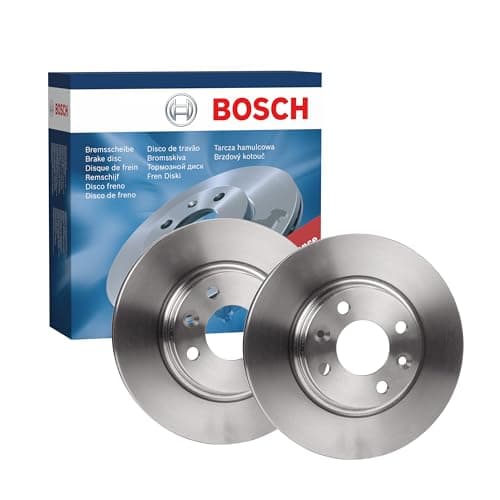 Image of Bosch BD2146 Brake Disc Set - 258 mm Vented High-Carbon Discs - Front Axle - ECE-R90 Certified - Improved Cooling, Reduced Brake Fade, Corrosion Protection - 1 Set of 2 Discs