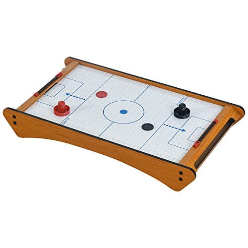 Image of HOMCOM 2.5FT Tabletop Air Hockey Game Table Wooden Portable Party Gaming Toy for Kids Children Adult