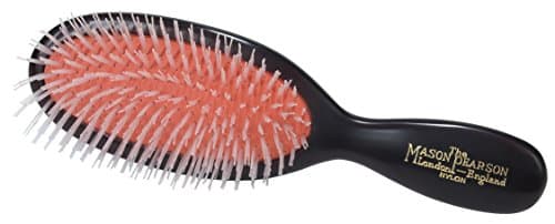 Image of Mason Pearson N4 Nylon Pocket Hair Brush - Dark Ruby