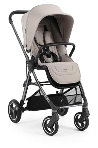 Image of Oyster Gravity+ Stroller/Pushchair in Stone with Raincover Birth to 22Kg
