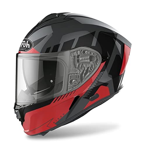 Image of Airoh Motorcycle Helmet Spark Rise Red Gloss L