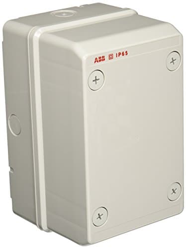 Image of ABB IP65 Junction Box • Fully Dust Sealed Enclosure • Waterproof Electric Cable Connector Unit • Shockproof Adaptable Indoor/Outdoor Box • 140 x 220 x 140mm