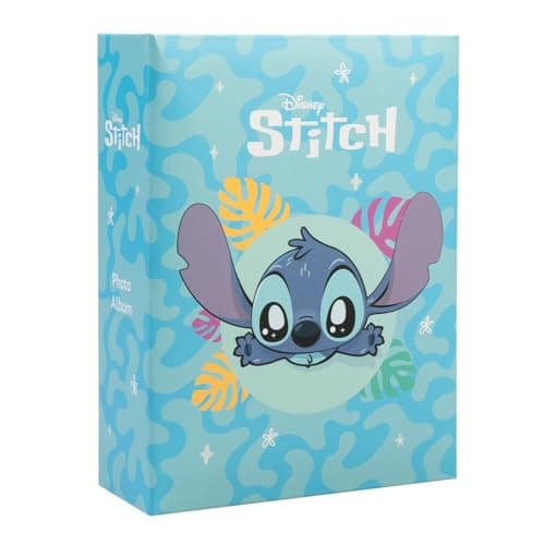Image of Grupo Erik 6x4 Photo Album - Disney Stitch Gifts Under 10 Pounds | 10x15 cm, 100 Pockets Photo Albums 6x4, Memory Book | Disney Gifts For Women & For Men