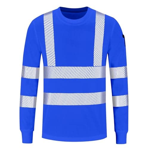 Image of AYKRM XXL Blue High Vis Long Sleeve t Shirt for Men Women