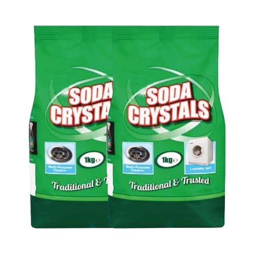 Image of Soda Crystal 1kg (Pack of 2) - All-Purpose Cleaning Crystals | Multi-Purpose Cleaner for Home and Kitchen | Removes Stains, Grease, and Grime Effectively