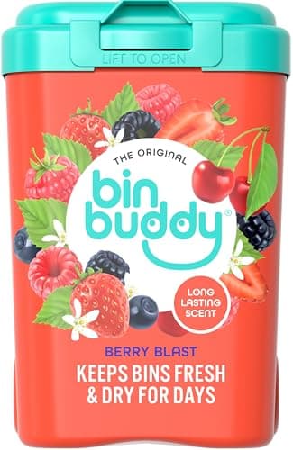 Image of Bin Buddy Berry Blast - Leaves Your Bin Fresh and Smelling Great – Suitable for Indoor, Kitchen, Bathroom, Compost, Food Waste and Outdoor Wheelie Bins