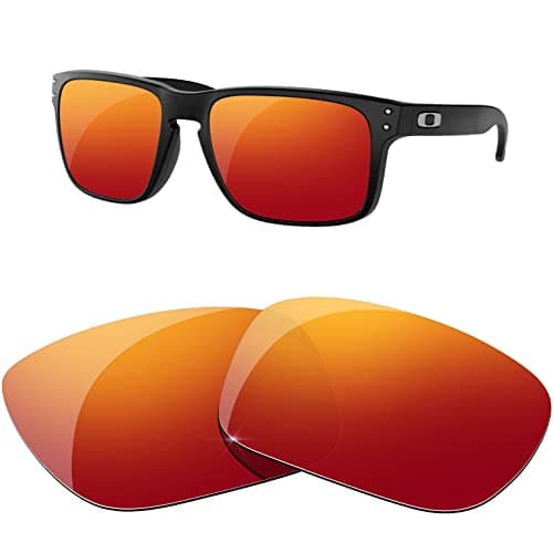 Image of HiCycle2 Sunglass Replacement Lenses for Oakley Holbrook Sunglass OO9102 55mm (Red)