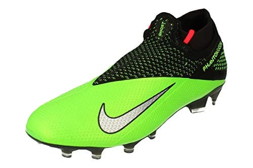 Image of Nike Phantom VSN 2 Elite DF FG Mens Football Boots CD4161 Soccer Cleats (UK 11 US 12 EU 46, Black Metallic Platinum 036)