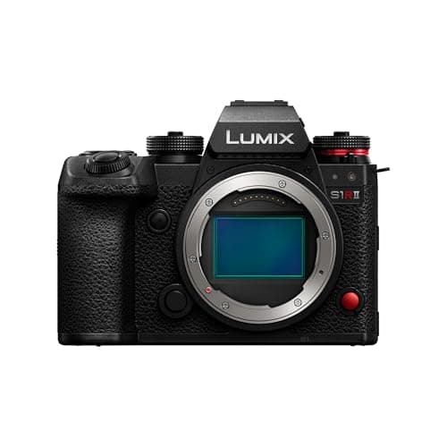Image of Panasonic LUMIX S1RII Professional Mirrorless Camera, 44.3MP Full-Frame Digital Photography Camera, 8K Video, Phase Hybrid AF, 8.0-Stop Stabilisation, 177MP High-Res Mode, OLED EVF - Body Only