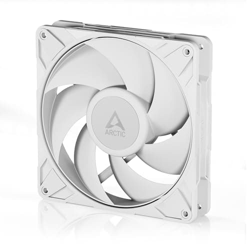 Image of ARCTIC P14 Pro PST (White) - Powerful Premium Fan, 140 mm PWM Fan with Y-Cable Splitter, 400-2500 rpm, 0 rpm <5% PWM, Fluid Dynamic Bearing, 4-Pin - White