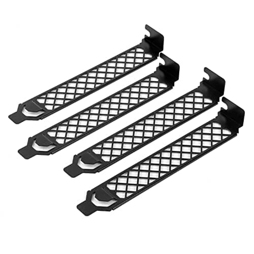 Image of Silverstone AEROSLOTS Gen2 4-Pack Vented Expansion Slot Covers, Black, SST-AEROSLOTS2B