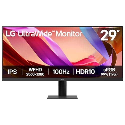Image of LG UltraWide Monitor 29U511A - UWFHD 1080p IPS 29 inch, 100Hz, 5ms GtG, HDR10, Office and Desktop display, Reader Mode & Flicker Safe, Smart Energy Saving, DisplayPort, HDMI, Black
