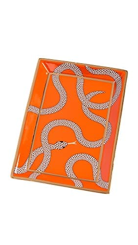 Image of Jonathan Adler Eden Rectangular Tray, Orange