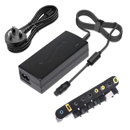 Image of Maplin 65W 45W Laptop Charger Power Supply with 9 Interchangeable Plugs & 2.7m Cable for HP, Lenovo ThinkPad, Acer, Samsung, Sony, IBM, Compaq, Dell, Fujitsu, Gateway, Toshiba
