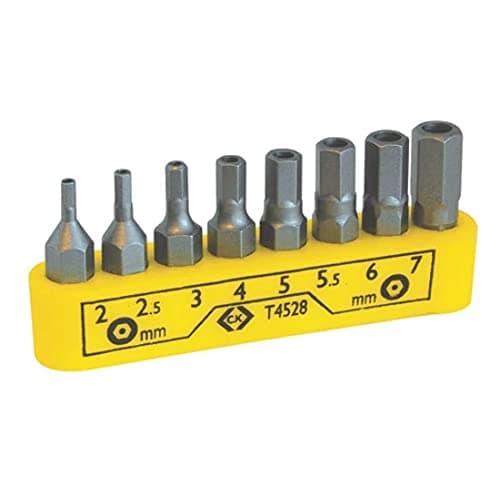 Image of C.K T4528 Hexagon Tamperproof Screwdriver Bit Clip Set