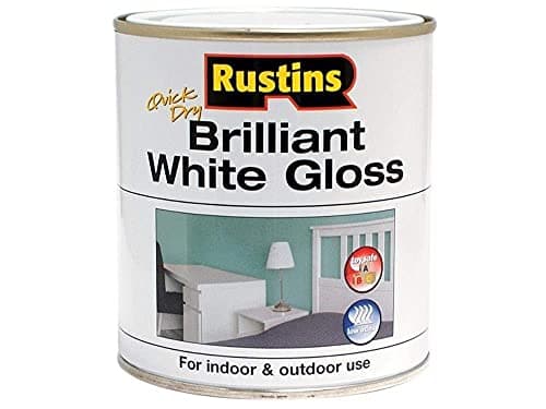 Image of RUSTINS Brilliant White Gloss Paint 1L