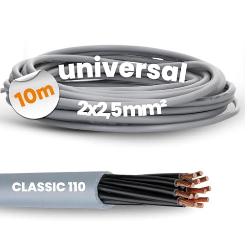 Image of 10 m Lapp 1119952 Ölflex Classic 110 PVC Sheathed Cable 2 x 2.5 mm² without Green/Yellow Protective Conductor I Control Cable 2 Core I Cable 2 Core