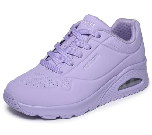 Image of Skechers Women's Uno Stand On Air Trainers, Purple Lavendar, 8 UK
