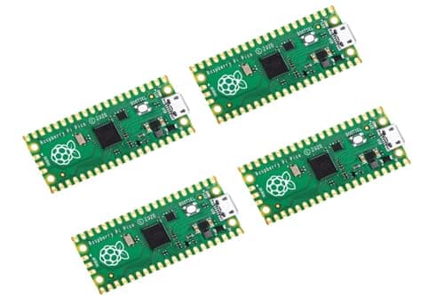 Image of DUBEUYEW Raspberry Pi Pico Flexible Microcontroller Board Based on The Raspberry Pi 2040 Dual-core ARM Cortex M0+ Processor Running up to 133 MHz, Support C/C++/Python (4pcs)