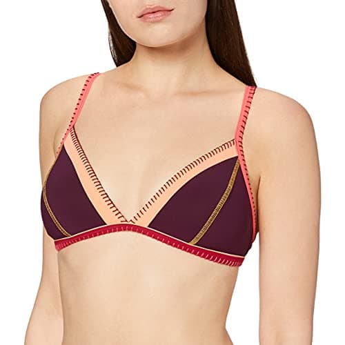 Image of BANANA MOON Women's TAEKO TEKNICOLO Bikini Top, Violet (Bordeaux Sensitive 23a59), 65B