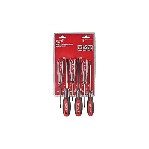 Image of Milwaukee 4932471809 6-Piece Tri-Lobe Schroevendraaier Set Torx, Black-Red