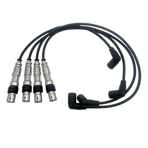 Image of Ignition Cable Set, Spark Plug Wires, 1.2 TSI Ignition Coil Cable Kit for Tou-ran Gol-f 5 Plus Gol-f 6 Bee-tle Cad-dy Po-lo A1 8X A3 8P Alt-ea Ibi-za Le-on Tole-do Fab-ia Octa-via Ra-pid Room-ster
