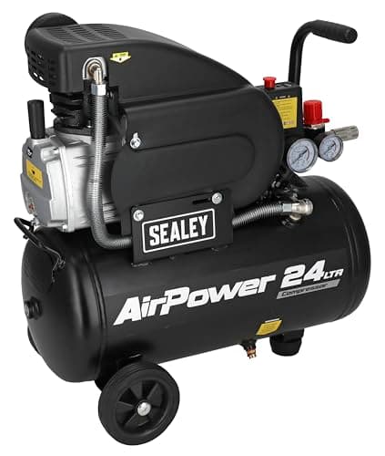 Image of Sealey Direct Drive Air Compressor, 24L, 2hp, 5.8cfm, 116psi, 1.5kW - SAC2420A