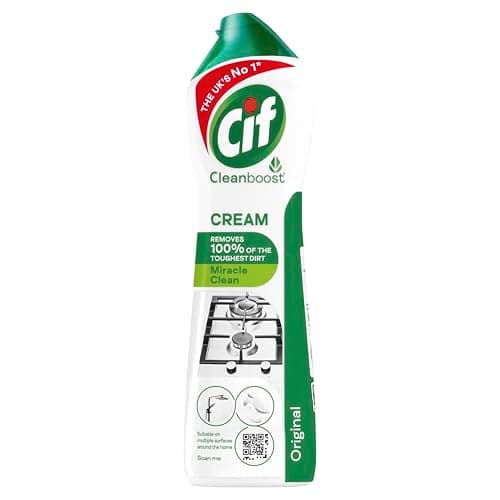 Image of Cif Original Cream Cleaner multipurpose surface cleaner removes 100% of the toughest dirt 500 ml