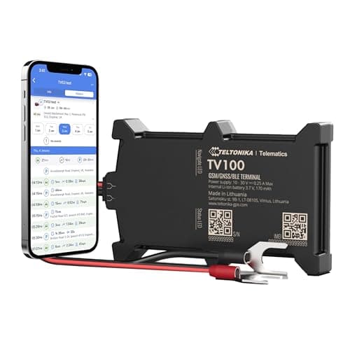 Image of Truview TV100 GPS Tracker - Real Time Vehicle Tracker Device for Car, Van, Motorcycle, Bike, Caravan, Coach, Tractor & Motorhome Tracker - Pay As You Go, Easy 12-24V Battery Self-Install