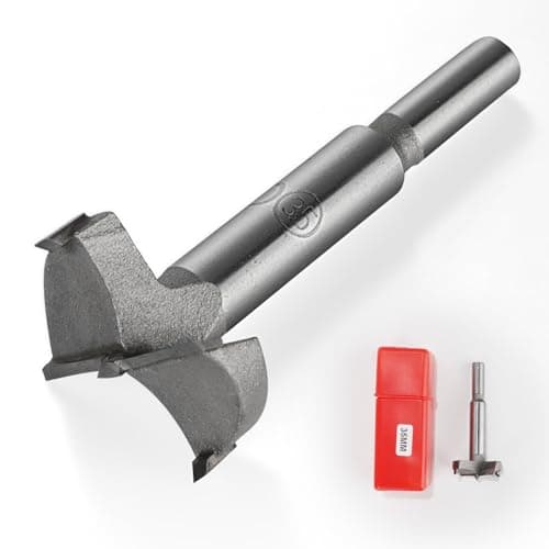 Image of ZDNT 35mm Forstner Bit Set,High-Speed Steel Wood Drill Bits for Woodworking, Premium Drill Bit Kit for Flat Bottom Holes, Pocket Holes, Hinge Installation (35mm)
