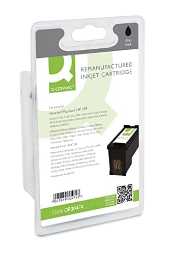 Image of Q-Connect HP 339 Remanufactured Inkjet Cartridge High Yield C8767EE - Black, packaging may vary