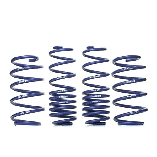 Image of H&R Lowering Springs compatible with Volkswagen Scirocco III from 1021kg FA-Load 2008- FA30-35/RA30-35mm, Blue