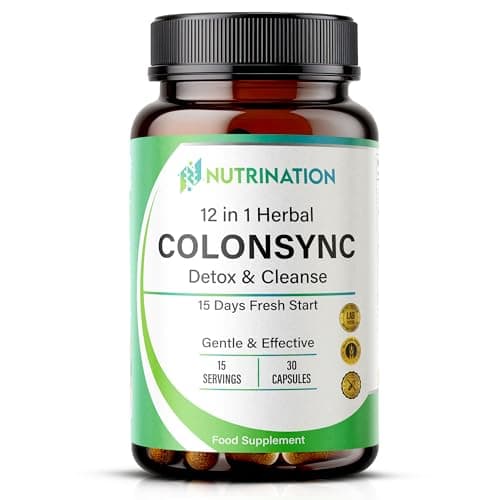 Image of Colon Cleanse Tablets – 12-in-1 Herbal Colon Detox for Gut Cleanse & Bloating Relief | Supports Weight Loss & Regularity | Psyllium, Triphala, Aloe Vera – 15 Day Vegan Supplement