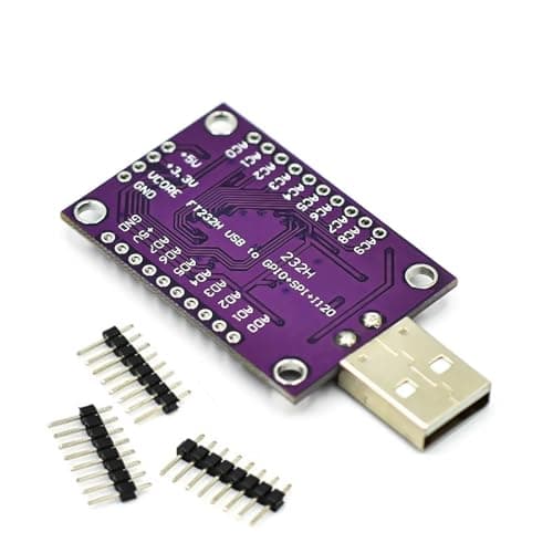 Image of FT232H USB to I2C SPI Board USB to UART/FIFO SPI / I2C Module for Electronics Projects Highly Speed Data Transfer Multifunctional Development Board
