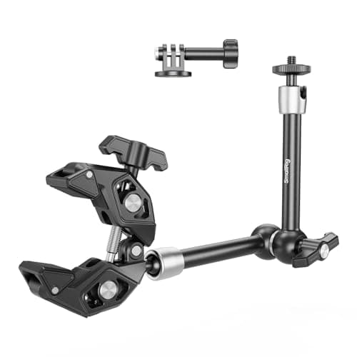Image of SMALLRIG Magic Arm Clamp Kit, Camera Mount Articulating Friction Arm w Super Clamp, w 1/4"-20 Screw and Thread hole, for Camera, Light, Monitor, Webcam or Action Camera ≤1.5kg, for Table, Tube 4454