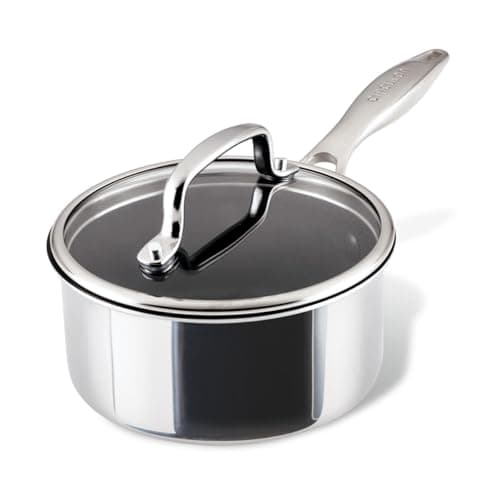 Image of Circulon Scratch Defense 16cm/1.4L Stainless Steel Saucepan with Lid and Extreme Non Stick – Induction Saucepan, All Hob Suitable