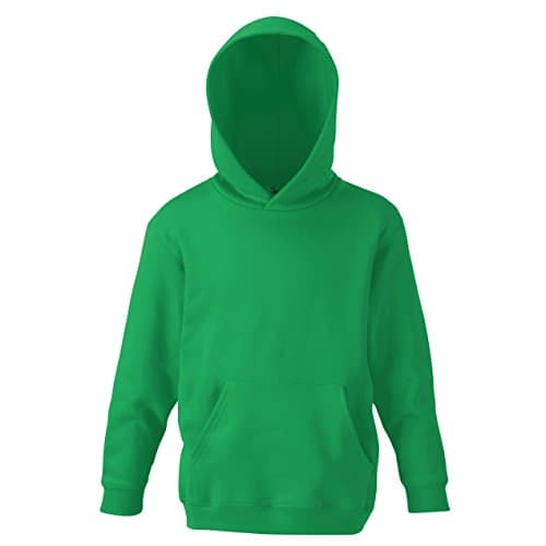 Image of Fruit of the Loom Kids Unisex Classic 80/20 Hoodie (7-8) (Kelly Green)