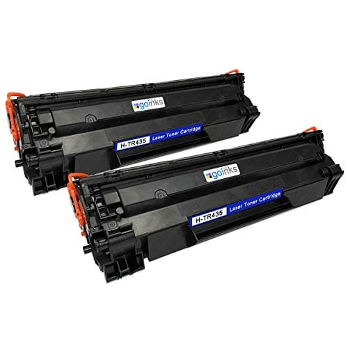 Image of Go Inks® 2 Black Laser Toner Cartridges to replace HP CB435A Compatible/non-OEM for HP LaserJet Printers, Standard Capacity