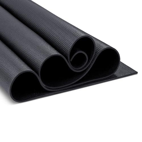 Image of Yoga-Mad Warrior II Yoga Mat | 183cm x 61cm x 4mm | Non Slip Lightweight Exercise Mat | Perfect for Pilates, Yoga, Stretching, Home Workouts and General Fitness