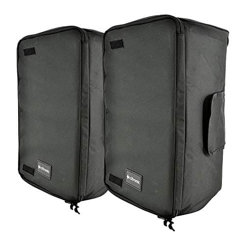 Image of 2 x Citronic 12" Padded Speaker Transit Bag Carry Case - Fits Most 12" Speakers!