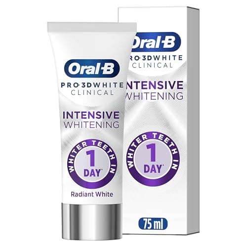 Image of Oral-B Pro-3D White Clinical Intensive Whitening Toothpaste Radiant White 75ml