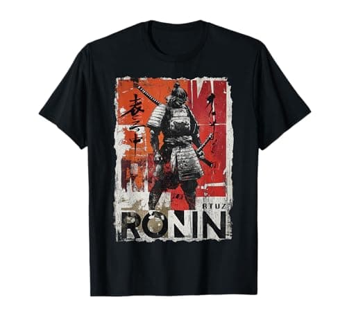 Image of Y2K Samurai Sword Katana Ninja Japan Manga Anime Streetwear T-Shirt
