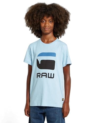 Image of G-STAR Boy's T-Shirt Ss Regular, Blue (Siali Blue D26309-01-7165), 6 Years