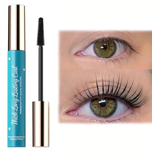 Image of Black Mascara for Older Women, Tubing Mascara Black Volume and Length Waterproof, Hypoallergenic Mascara for Sensitive Eyes