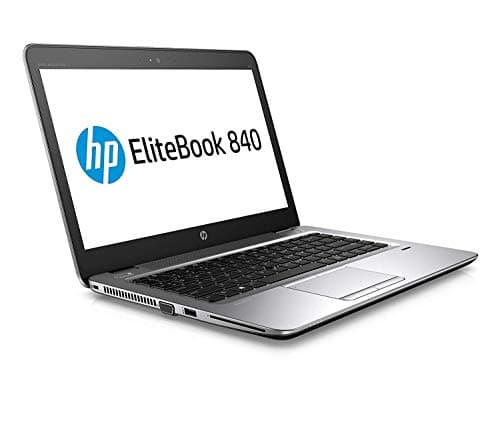 Image of HP Elitebook 840 G4 14" Notebook, Windows, Intel Core i5 2.6 GHz, 8 GB RAM, 256 GB SSD, Silver (1GE42UT#ABA) (Renewed)