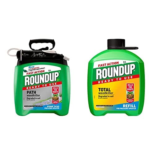 Image of Roundup Path Weedkiller 5 Litre Pump 'N Go Refill, Ready to Use & Fast Action Total Weedkiller, 5 Litre Refill
