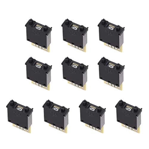 Image of sourcing map DIP Switch BCD Code Thumb Wheel Switch KM2 0-9 Digital Black 30 x 18 x 8 mm 10 Pcs