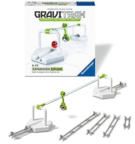 Image of Ravensburger GraviTrax Zipline Accessory - Marble Run, STEM and Construction Toy For Kids Age 8 Years and Up